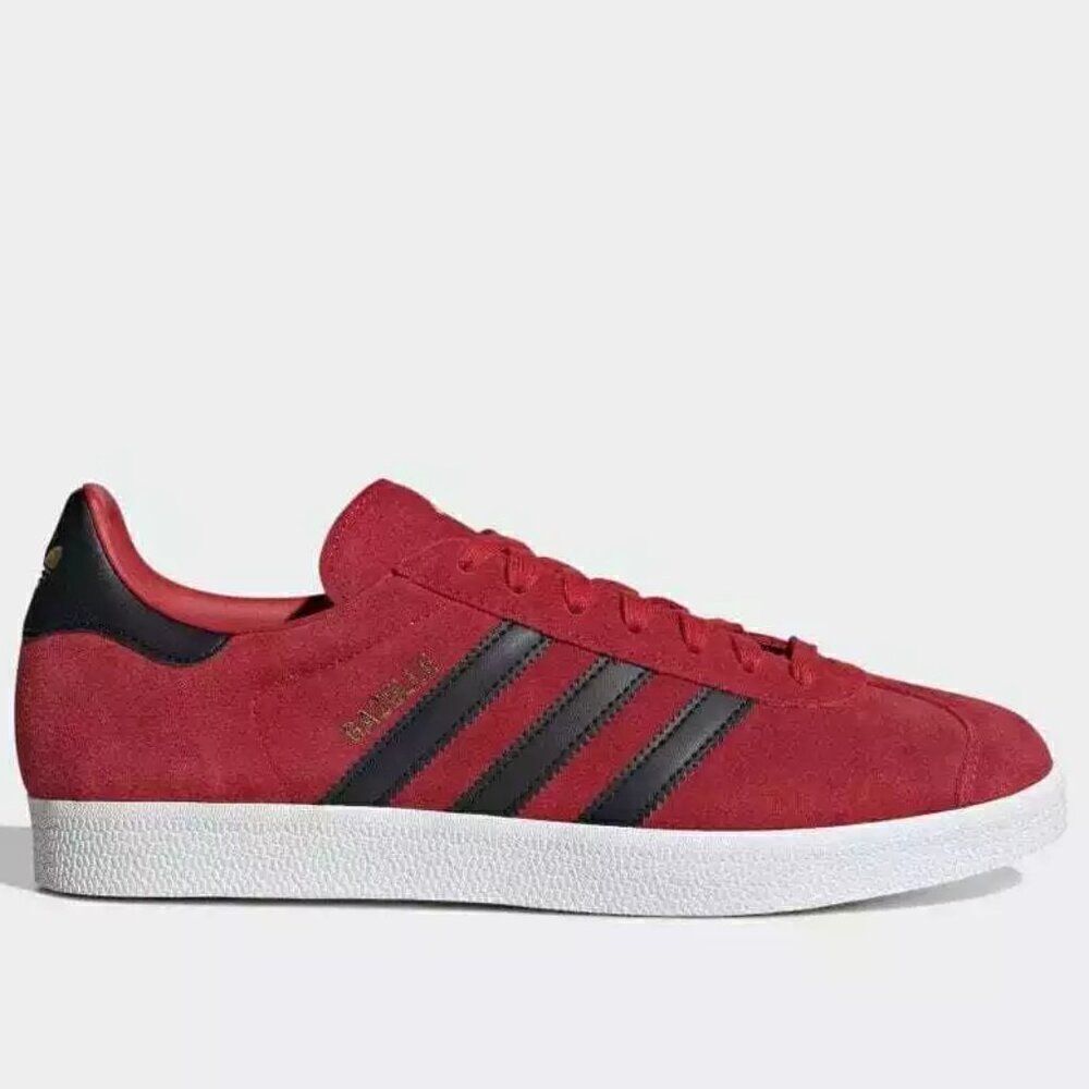 Adidas Manchester United x Gazelle Red Black Men's Athletic Shoes IE8503 6 Mens